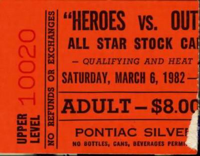 Pontiac Silverdome - Ticket Stub From Jeff Novak